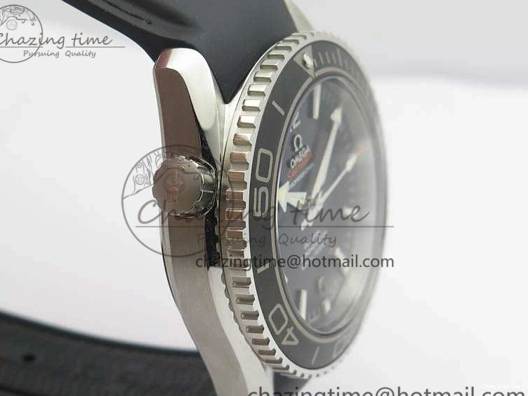 1221 Planet Ocean Pro Ceramic Bezel 45mm 1:1 OMF Best Edition On Rubber Strap A8500 (Black Balance Wheel) MoistureWicking 8136